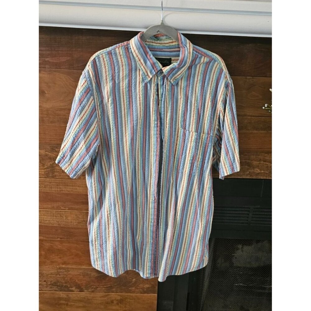 Lot of 2 Scandia Woods Short Sleeve‎ Shirt 100% Cotton XLG TL